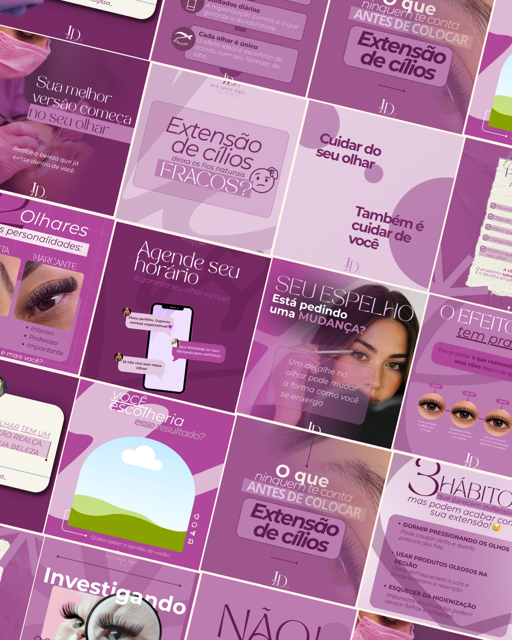 Prévia do Pack Lash Designer 2.0